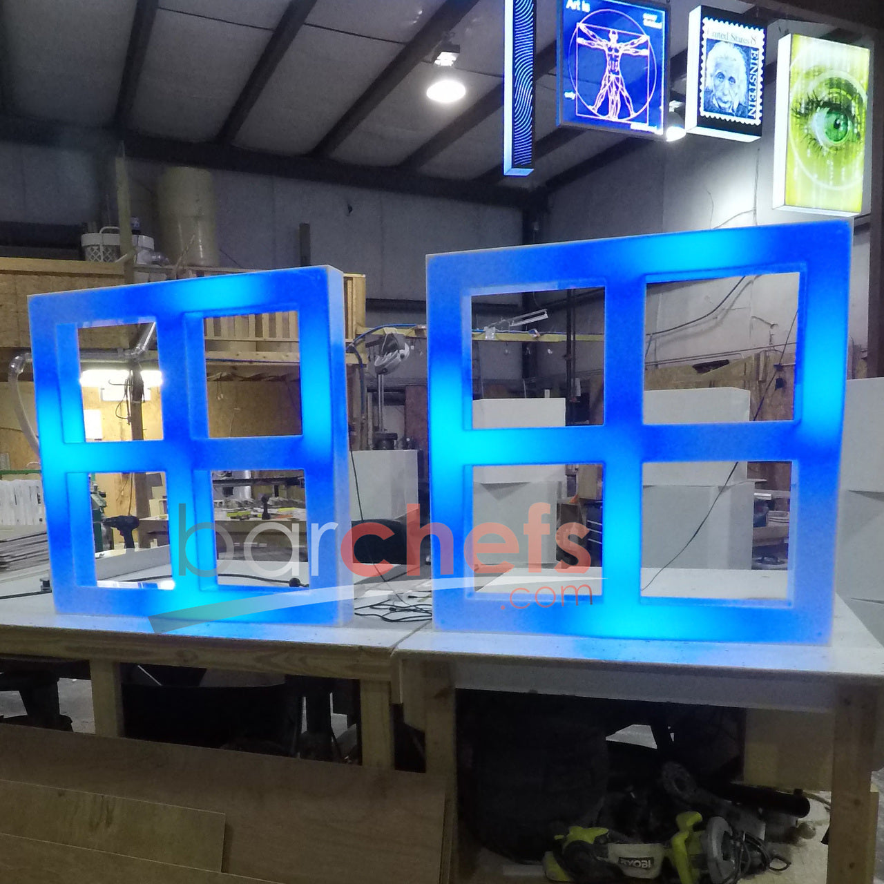 Full Glow THICK Grids | Light-Up LED Art for ceilings