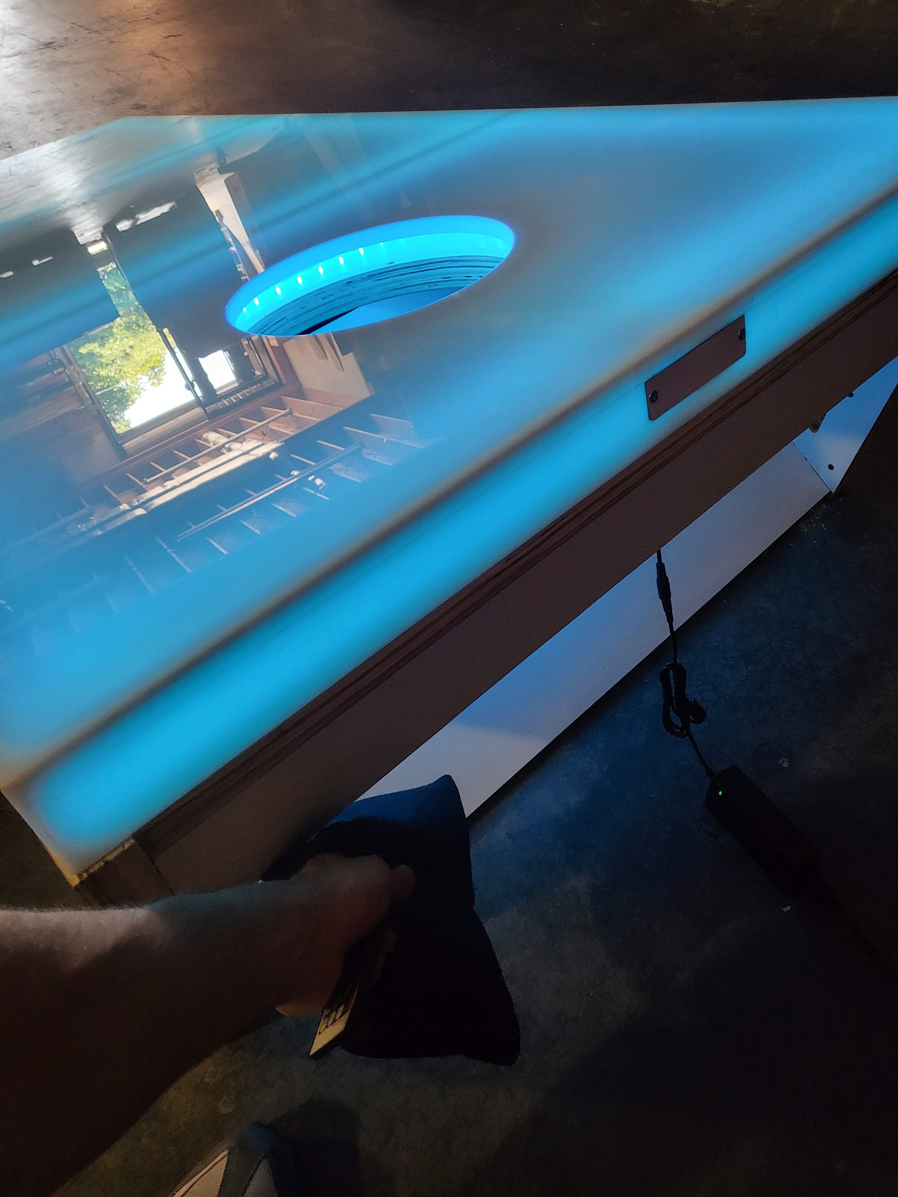 Jumbo Tri-Glow Cornhole Boards | Three-Color LED Cornhole Set