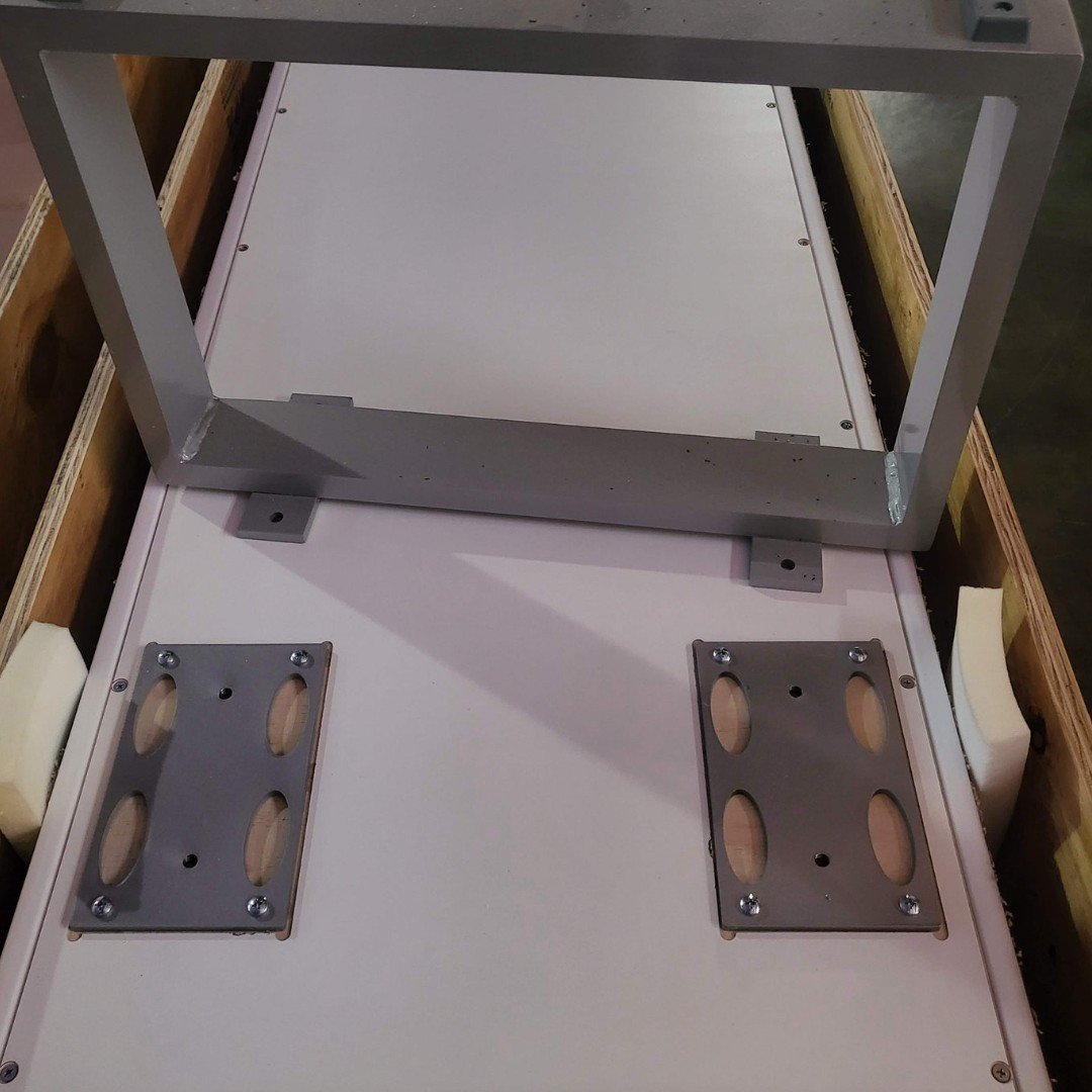 LED Portable Movable Table Desk Top Furniture Custom Size Fits Any Space Gift Living Room Glow Shipping Crate Freight Legs