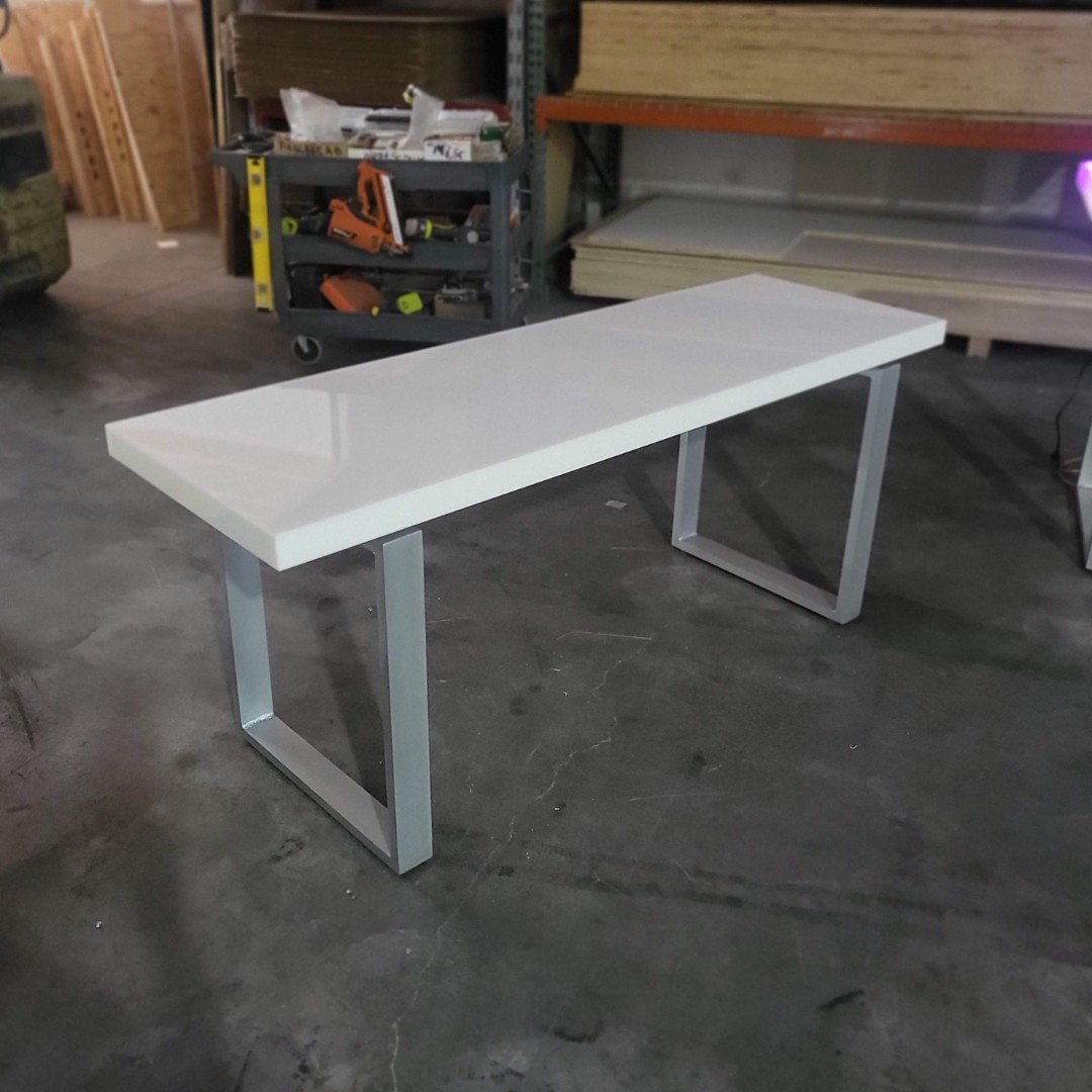 LED Portable Movable Table Desk Top Furniture Custom Size Fits Any Space Gift Living Room Glow White Off