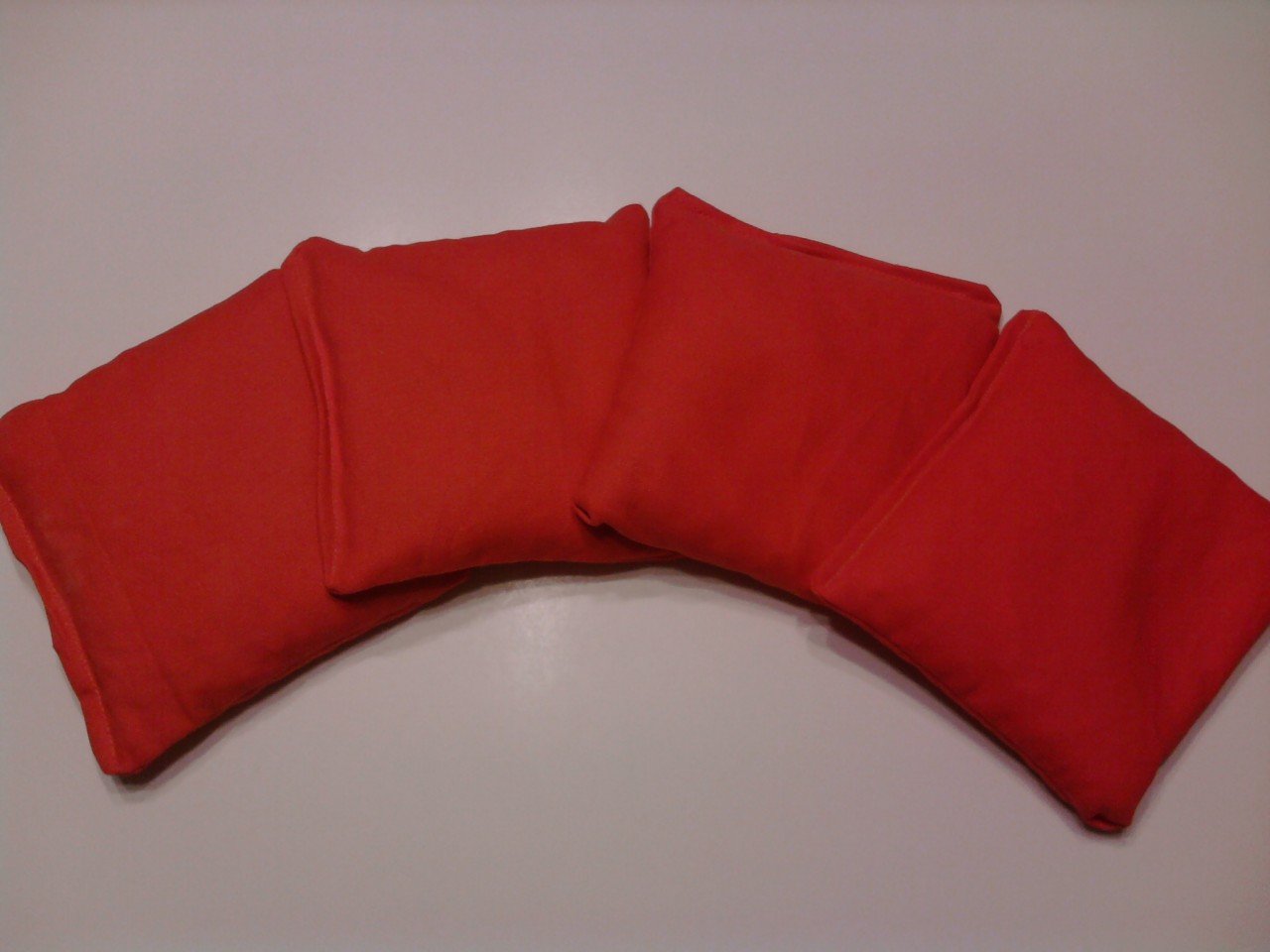 Red Corn Hole Bags Standard Size Toss Game Yard Game Family Fun