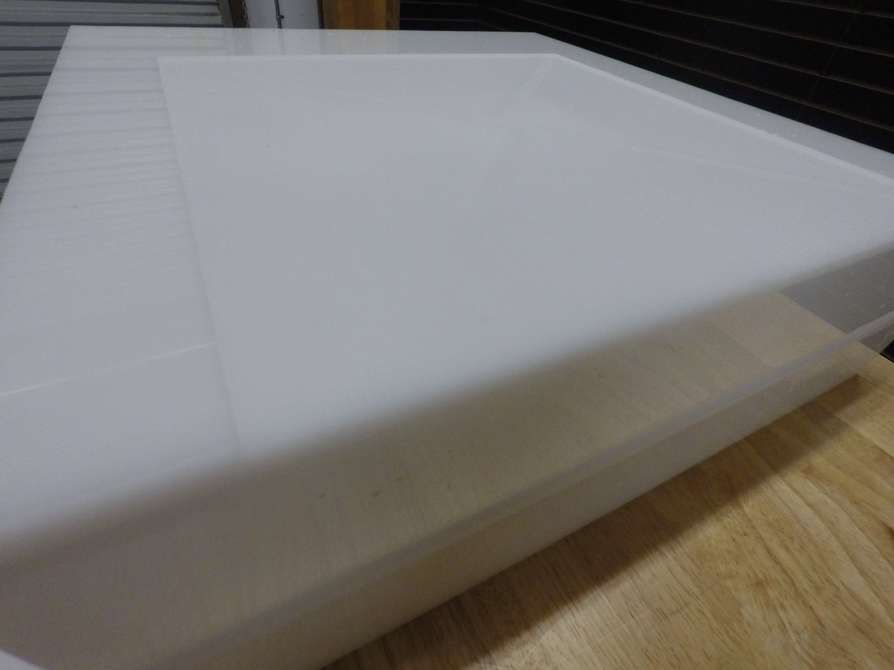 Stackable Translucent Risers | White acrylic catering & food displays