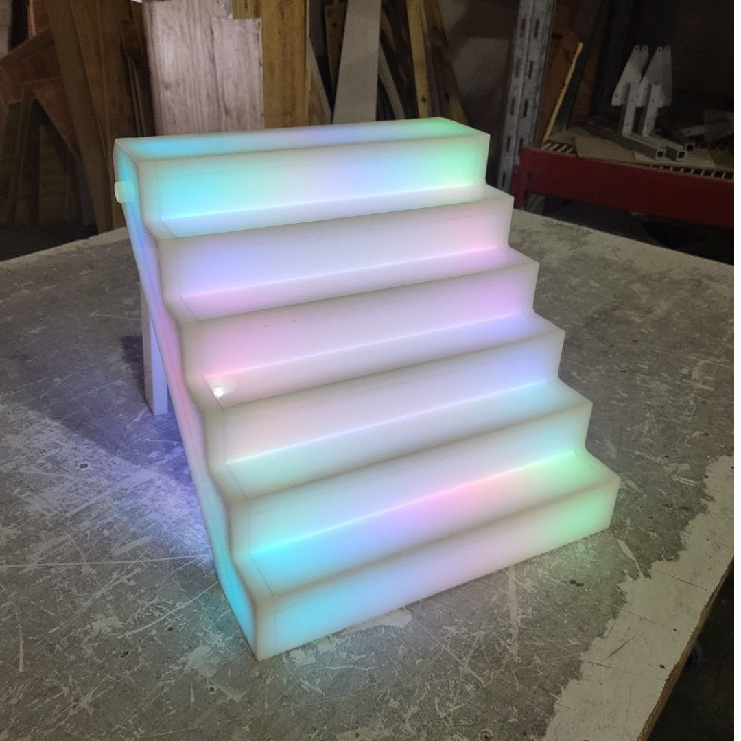 Portable Sushi Display Steps | Folding catering risers
