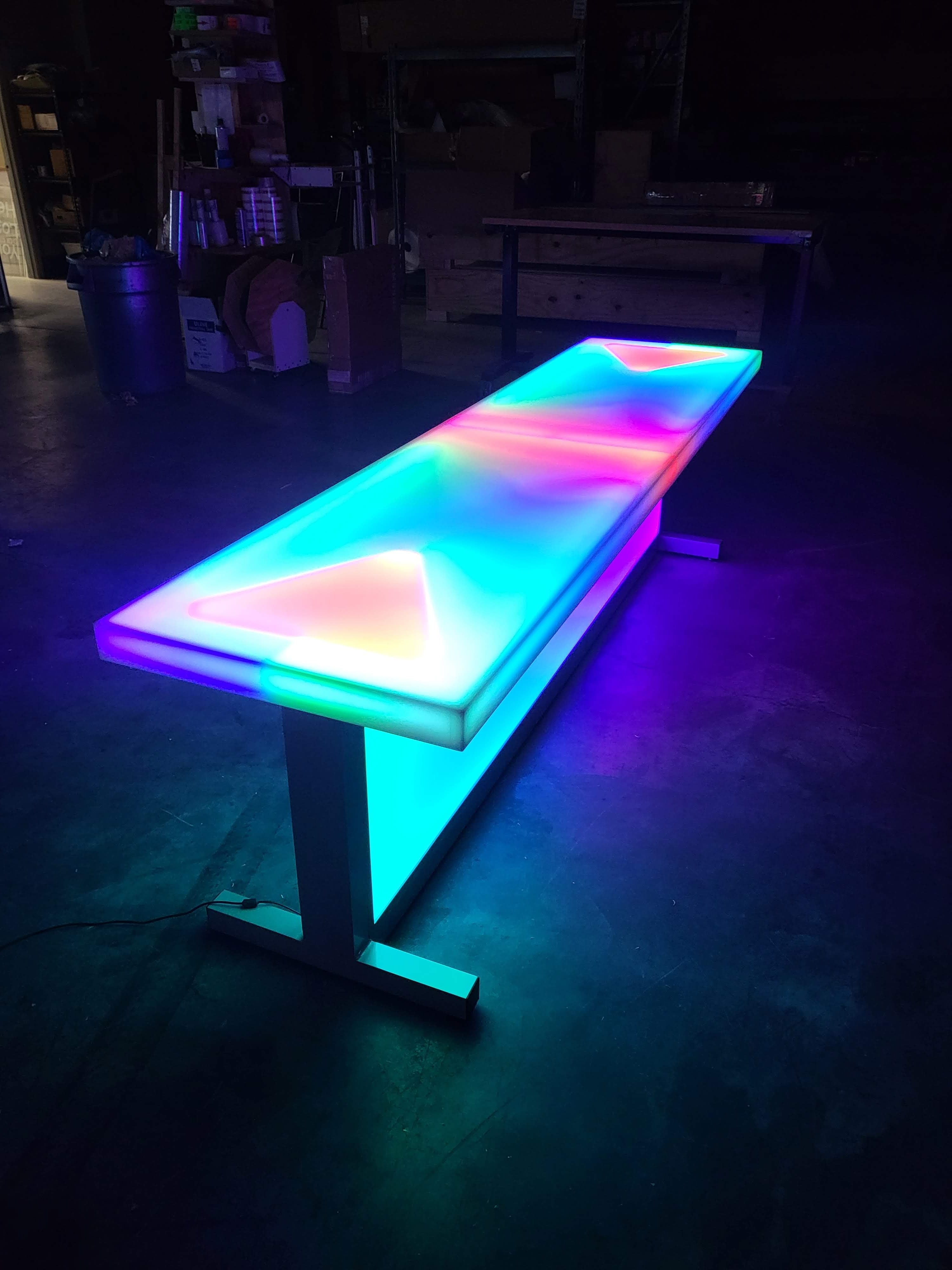 LED Beer Pong Table | Light-Up Glowing Party Table