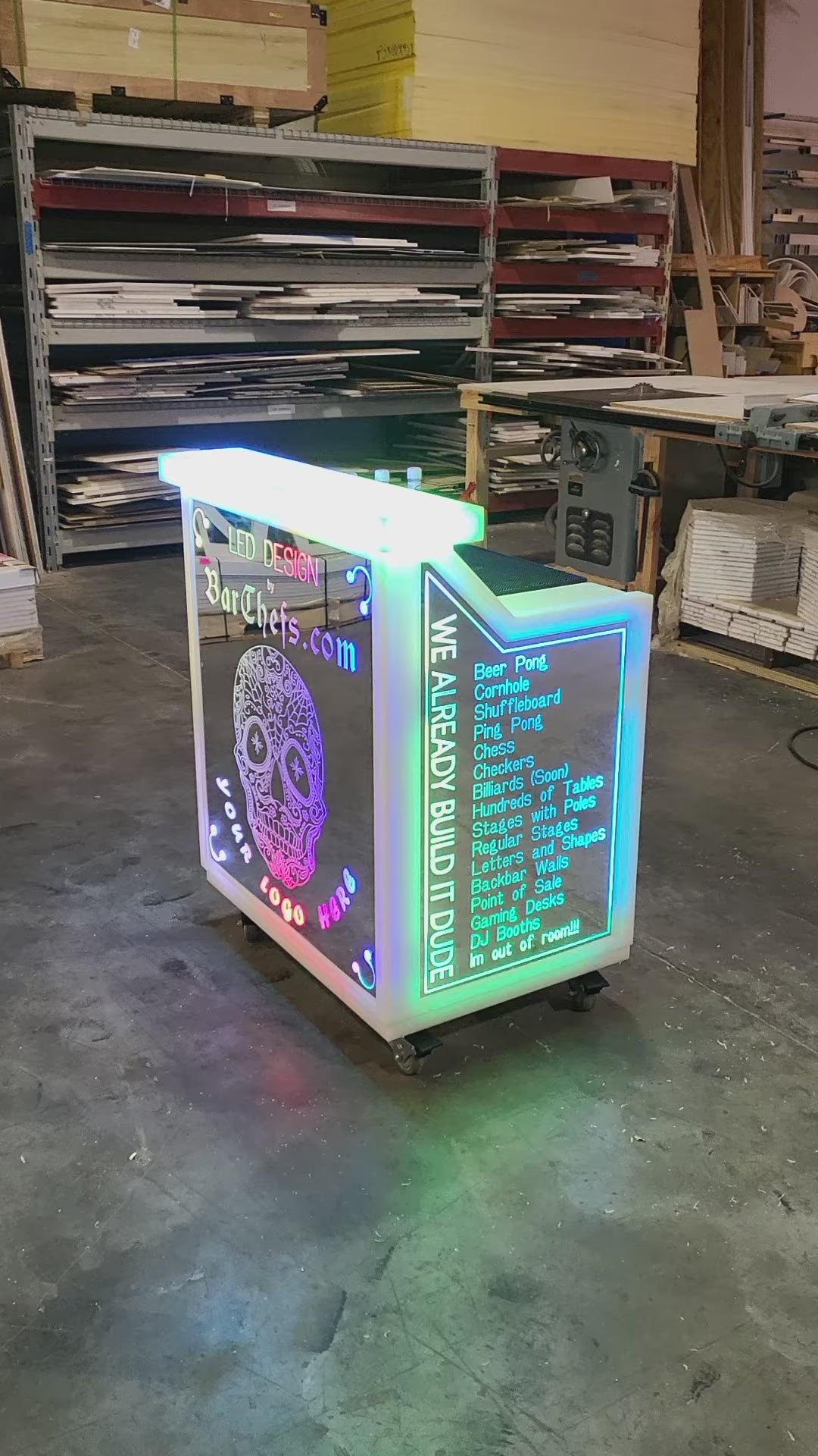 LED Light-Up Portable Bar | superGLOW Series