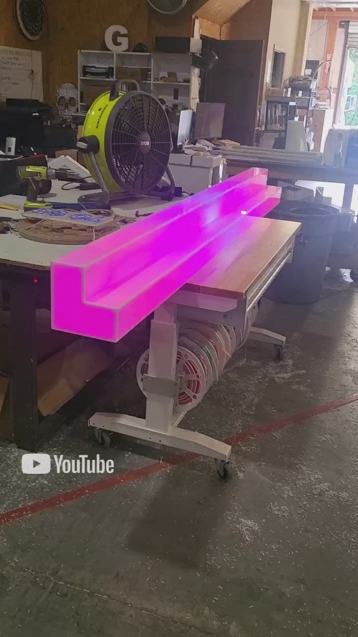 LED Light Up Bottle Displays