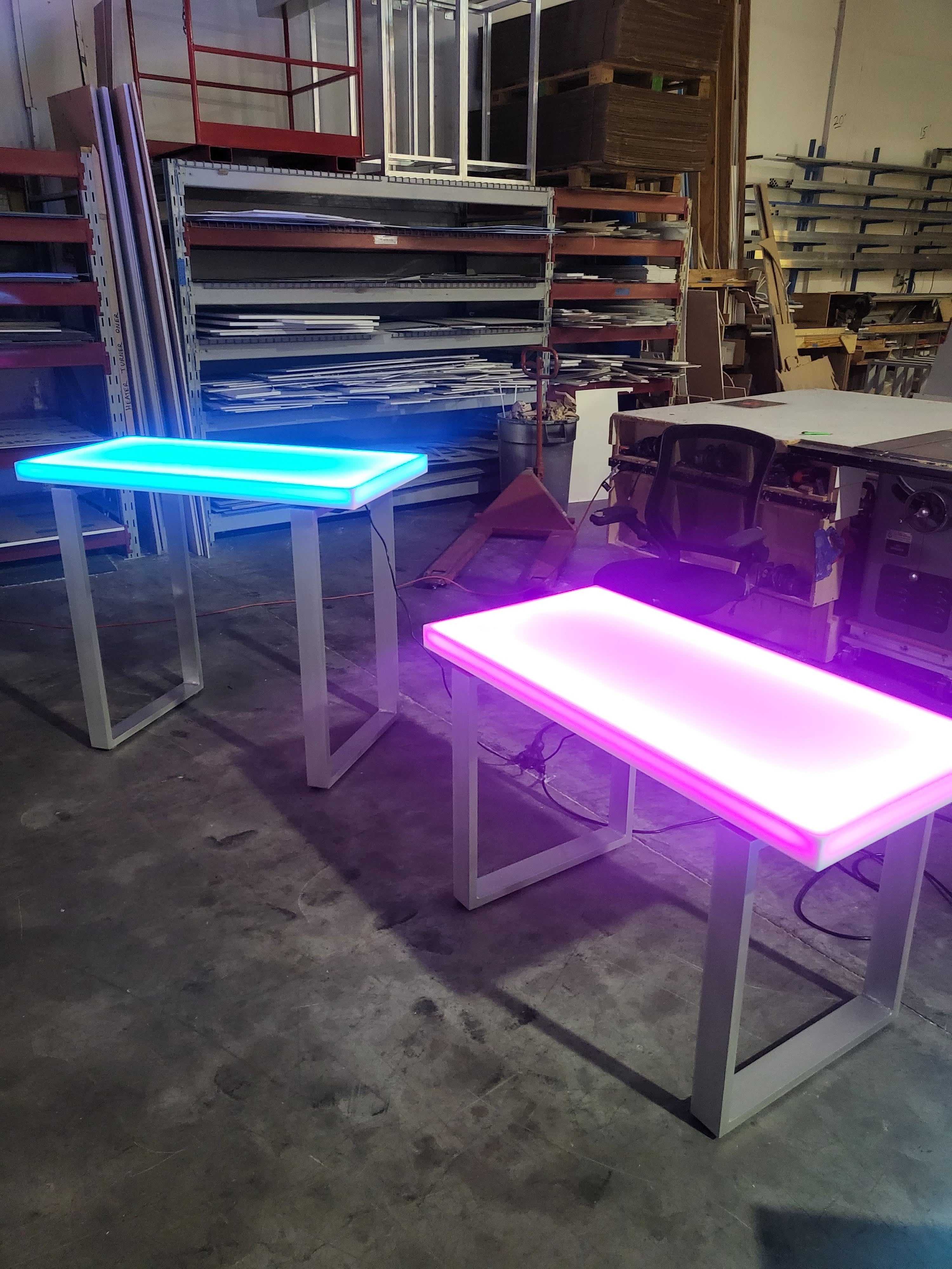 Light-Up Tables & LED Tabletops | Restaurant, Event, & Luxury Designs