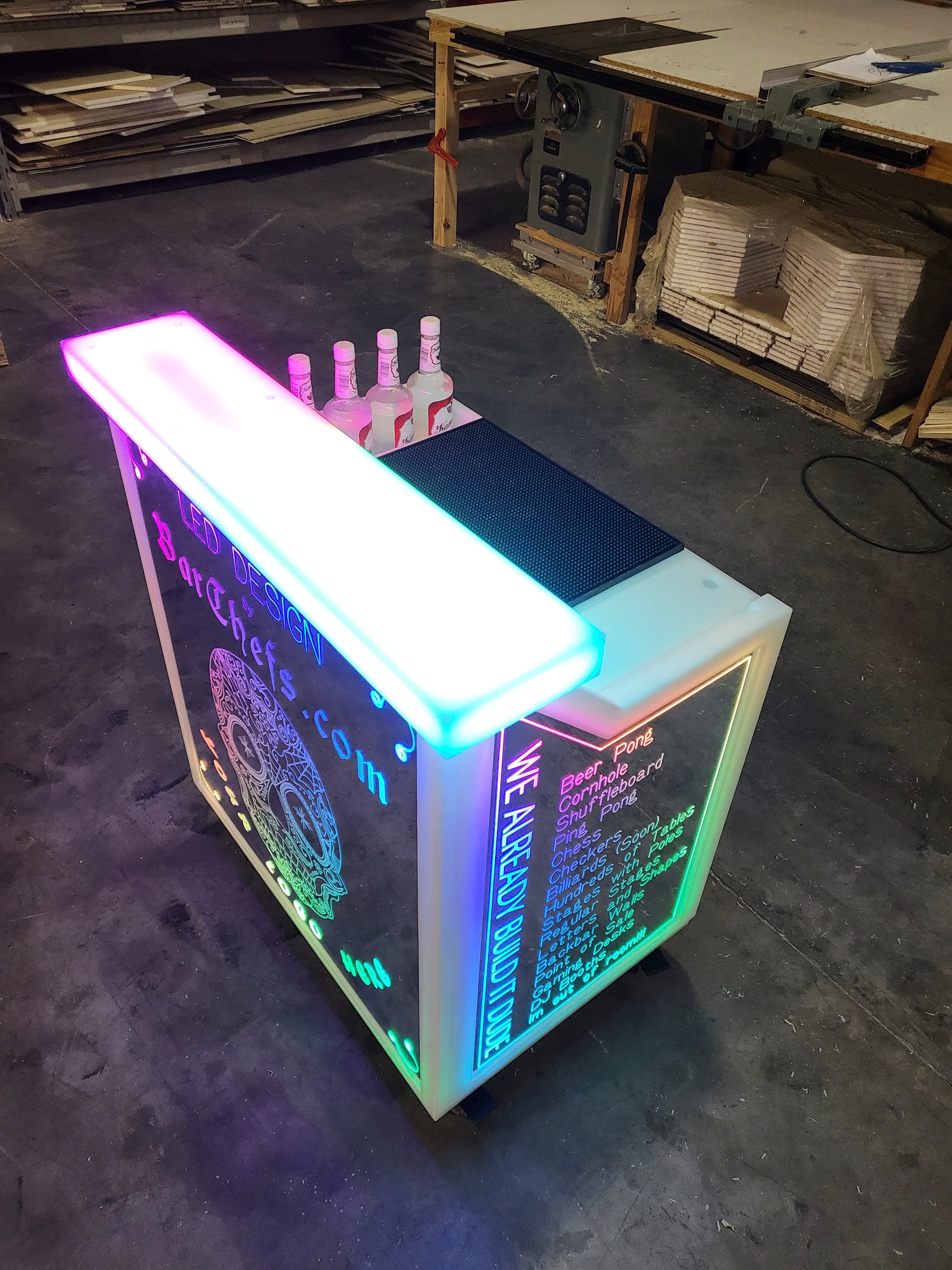 LED Light-Up Portable Bar | superGLOW Series