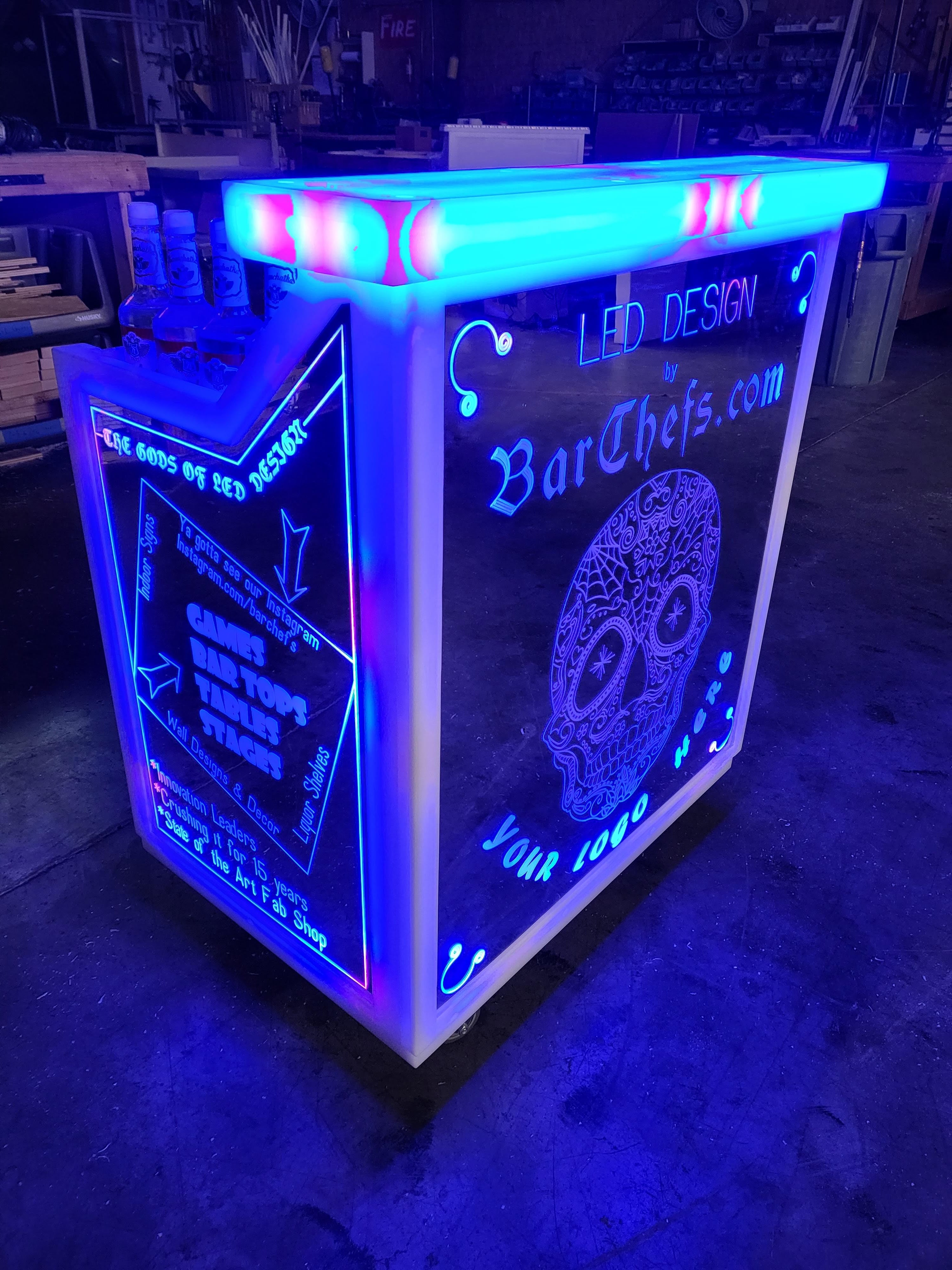 LED Light-Up Portable Bar | superGLOW Series