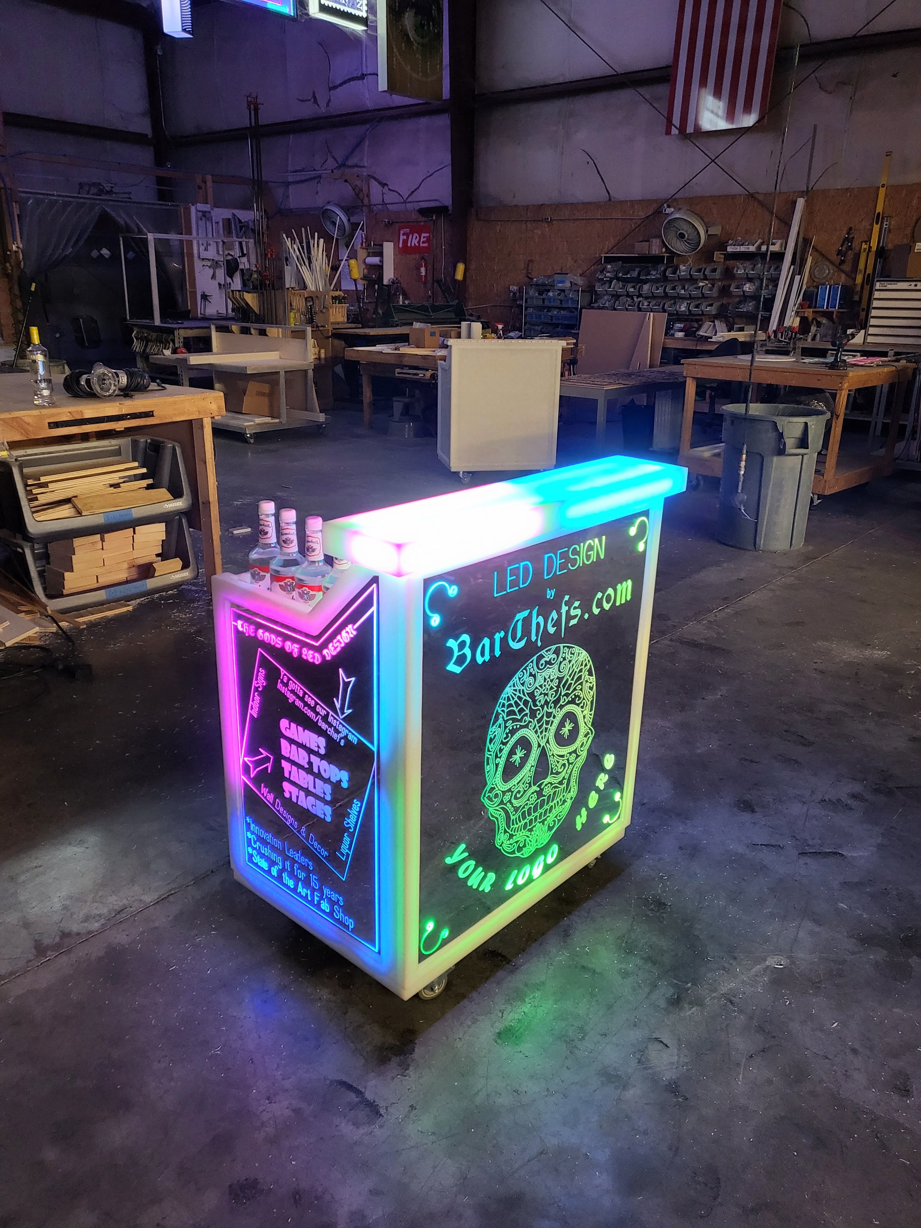 LED Light-Up Portable Bar | superGLOW Series