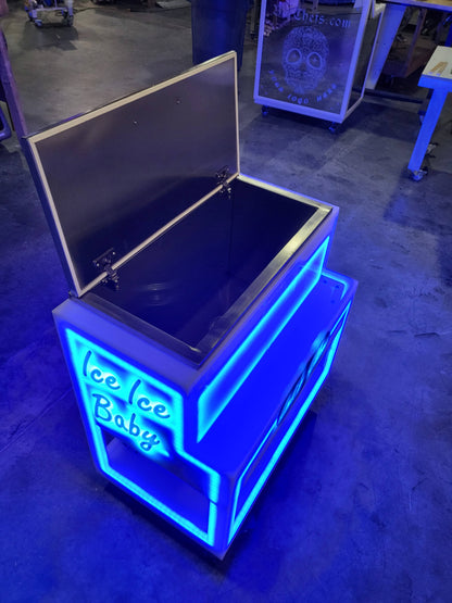 Rolling Light-Up Cooler & Mini Bar | SuperGLOW Series