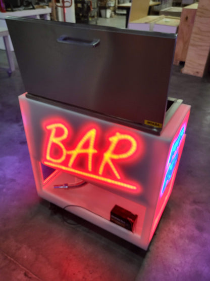 Rolling Light-Up Cooler & Mini Bar | SuperGLOW Series