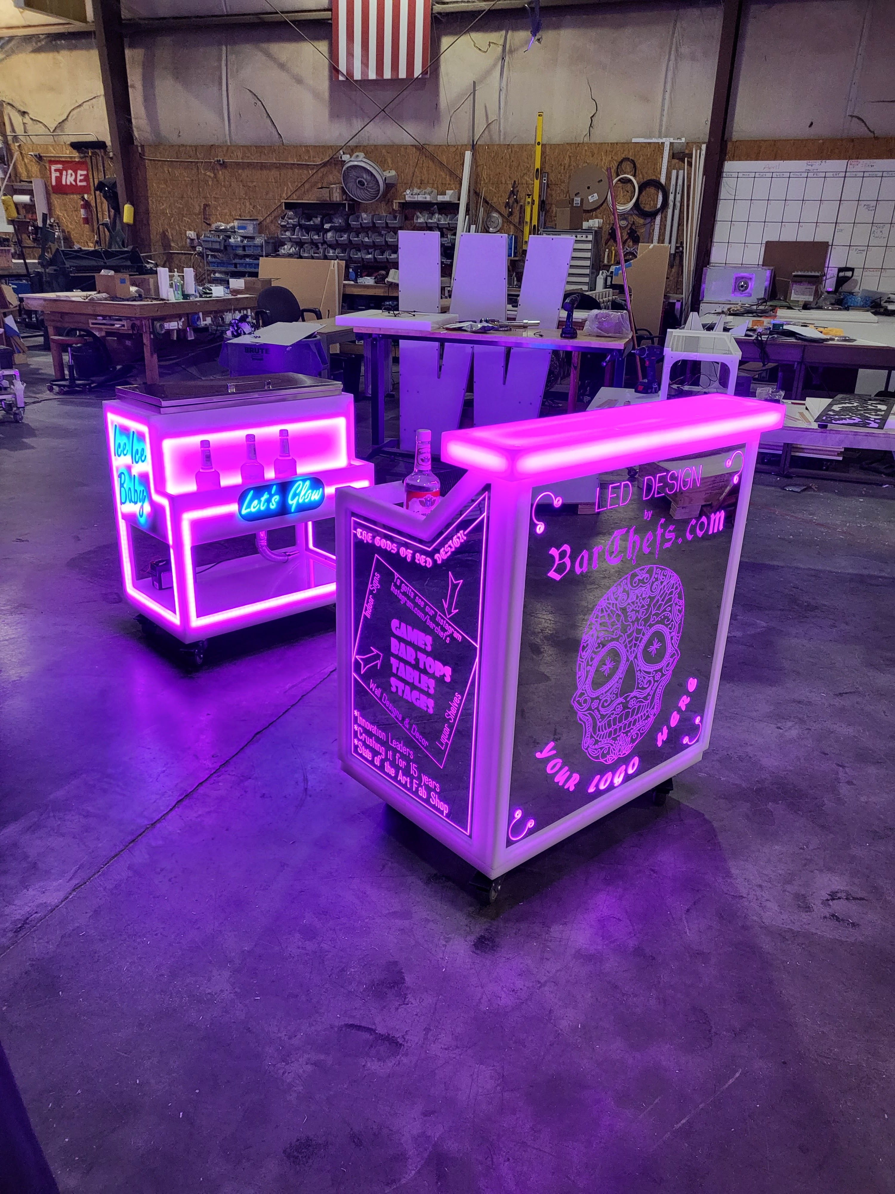 LED Light-Up Portable Bar | superGLOW Series