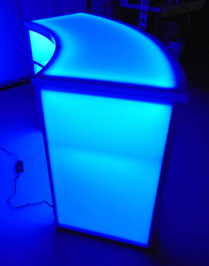 Light-Up Serpentine Cocktail Bar | LED Curved Portable Bars