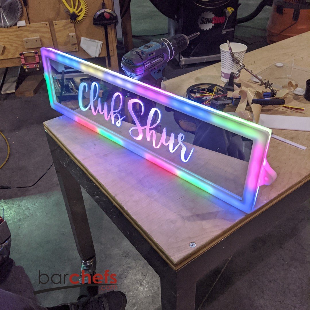 LED Mirror Sign | Custom Square & Rectangle LED Frame Signs