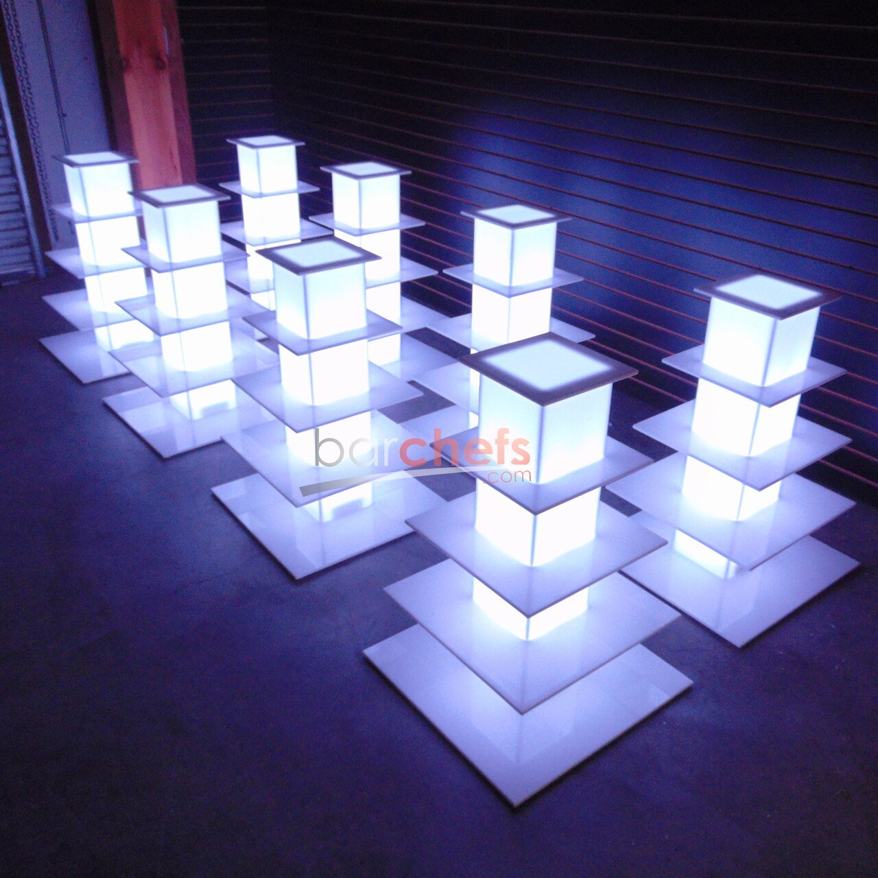 Light Up Cupcake Display Towers | LED Dessert Catering Stand