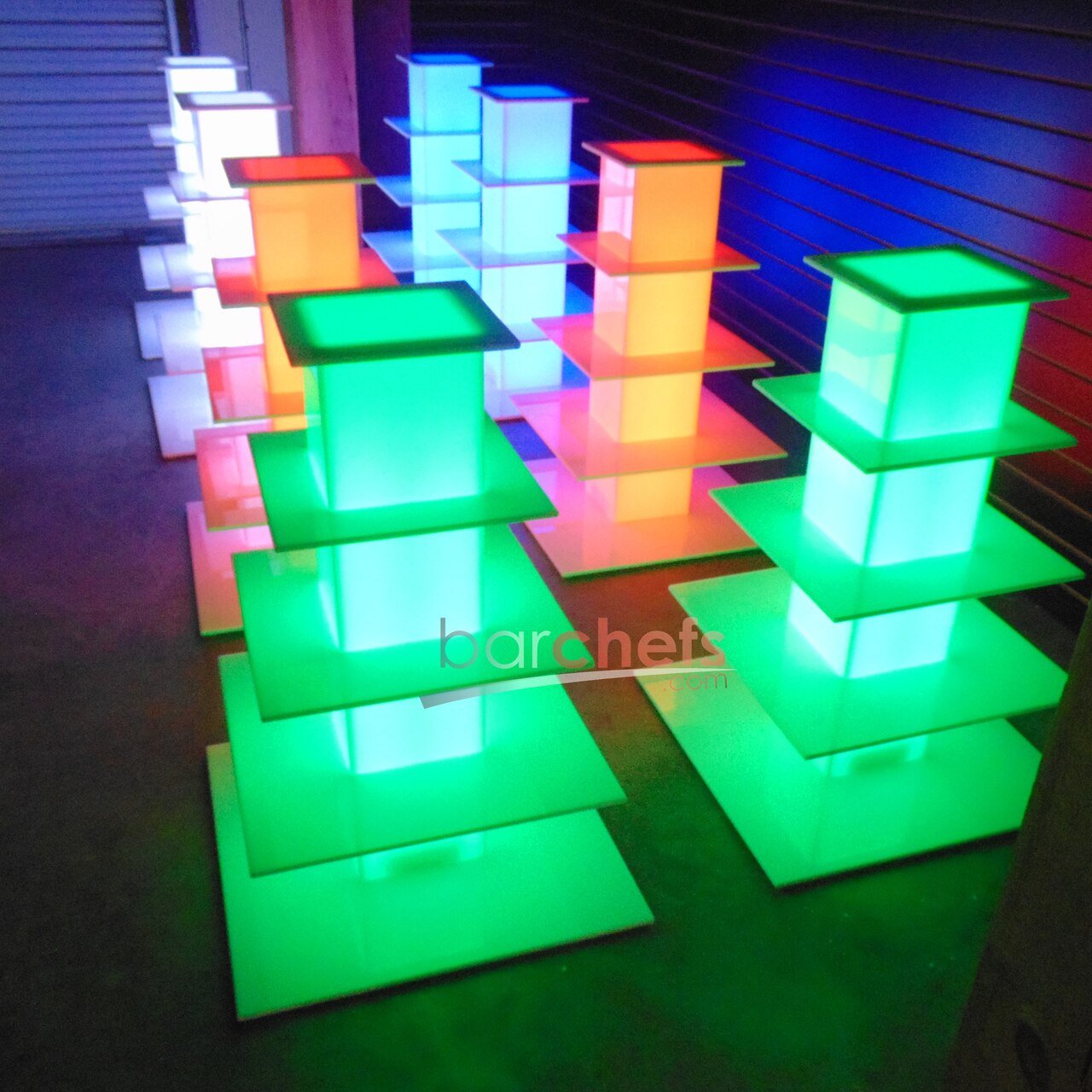 Light Up Cupcake Display Towers | LED Dessert Catering Stand