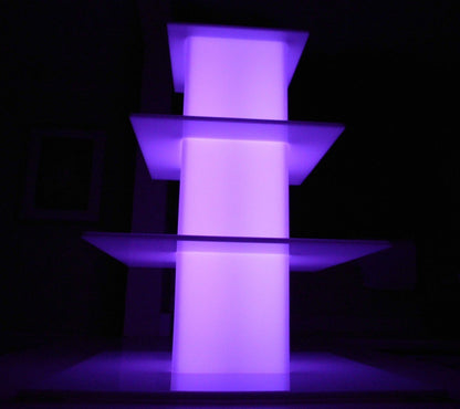 Light Up Cupcake Display Towers | LED Dessert Catering Stand