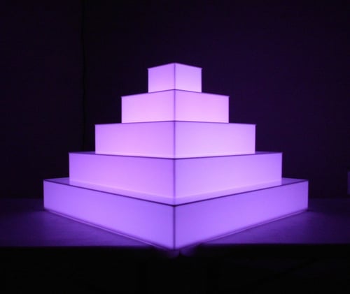 Light Up Cupcake Pyramids | LED Catering Displays