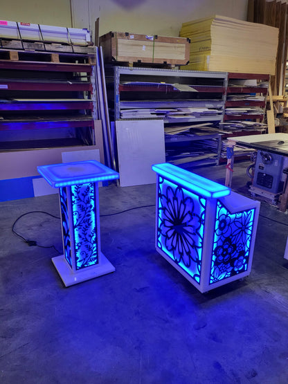 LED Light-Up Highboy & Lounge Tables | superGLOW Series