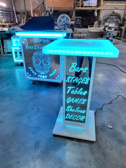 LED Light-Up Highboy & Lounge Tables | superGLOW Series