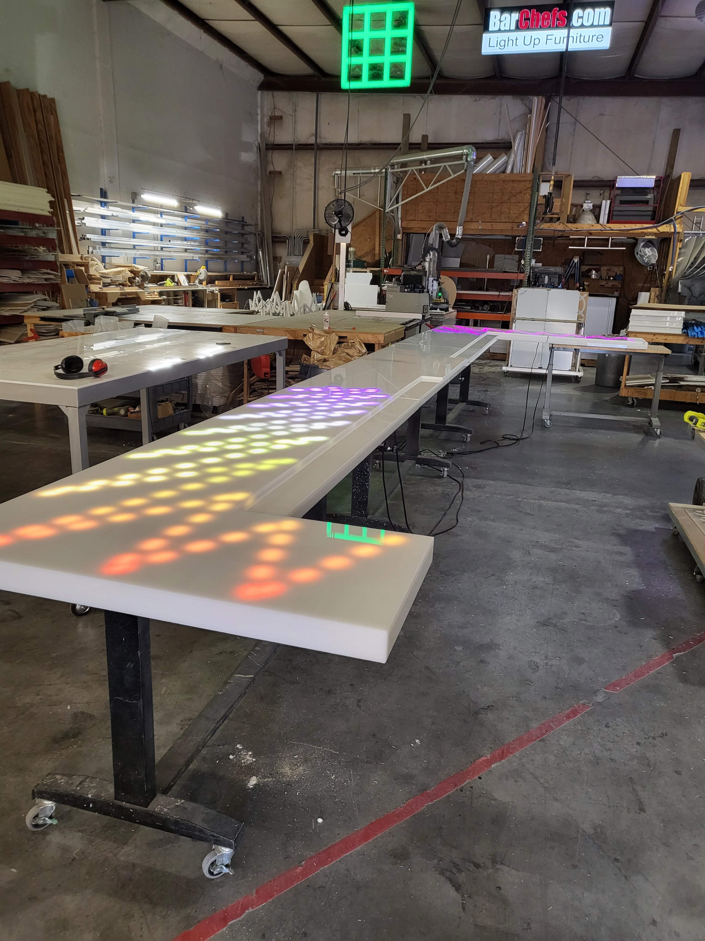 Custom LED Bar Surfaces | Light Up Counter Tops