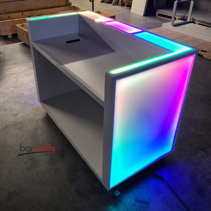 LED RGB Color DJ Booth Built In TV Display Television Cartoon Show Baby Video Movie Show