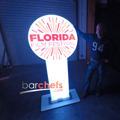 Huge portable sign for tradeshow entryway