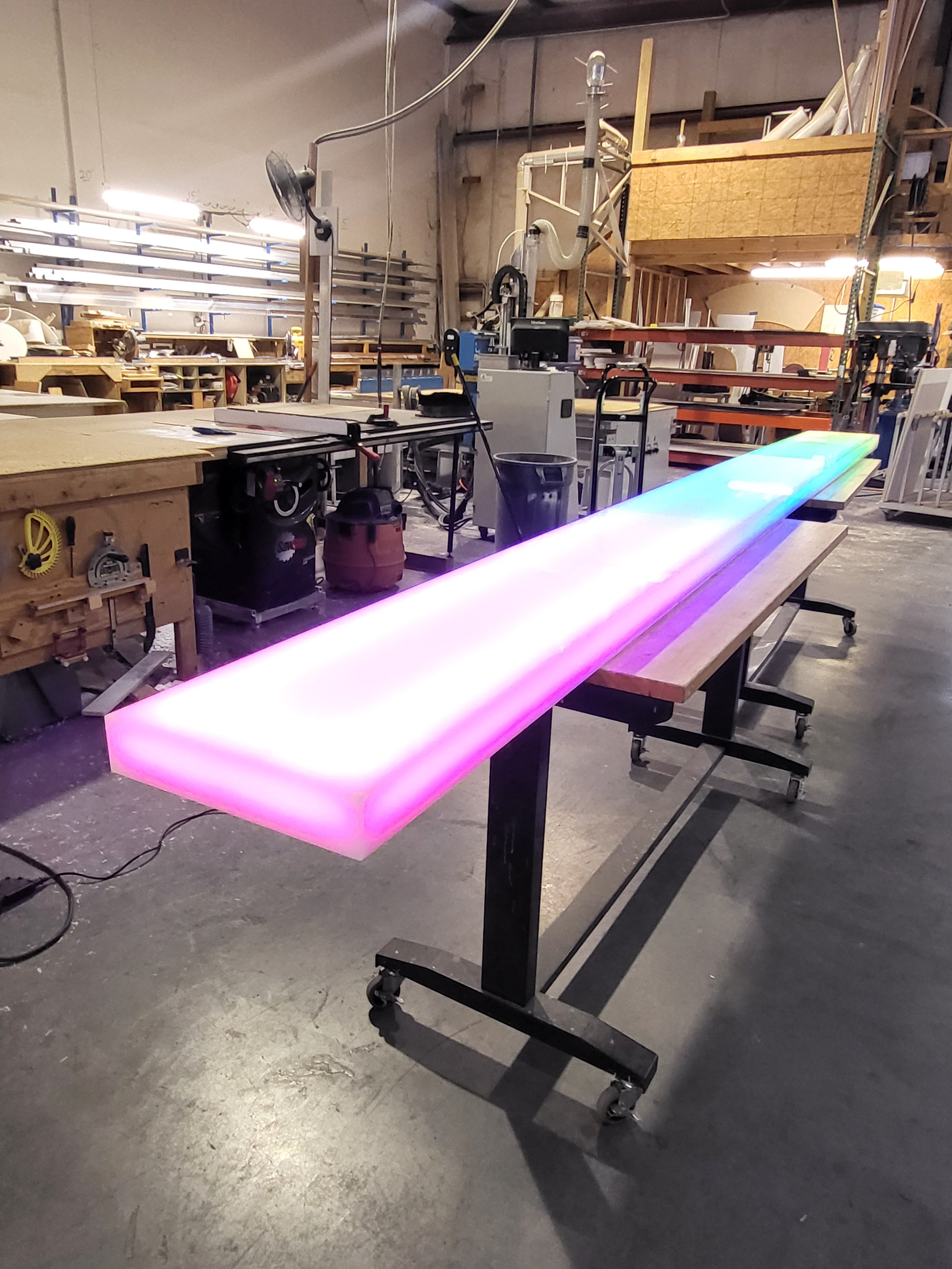 Custom LED Bar Surfaces | Light Up Counter Tops