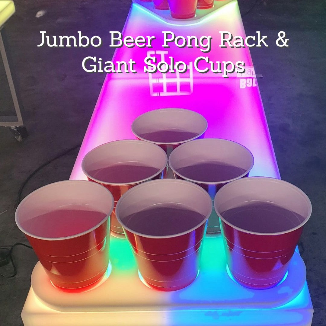 Beer Pong Cups Giant Red Solo Cup Party LED Table Giant Jumbo XL 