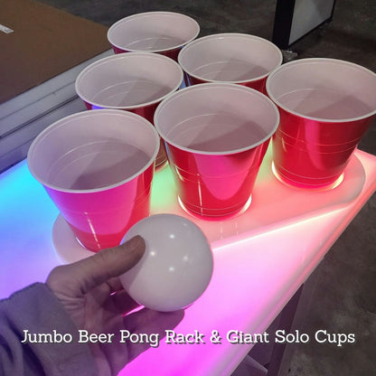Giant Jumbo XL Beer Pong Rack Cup Solo