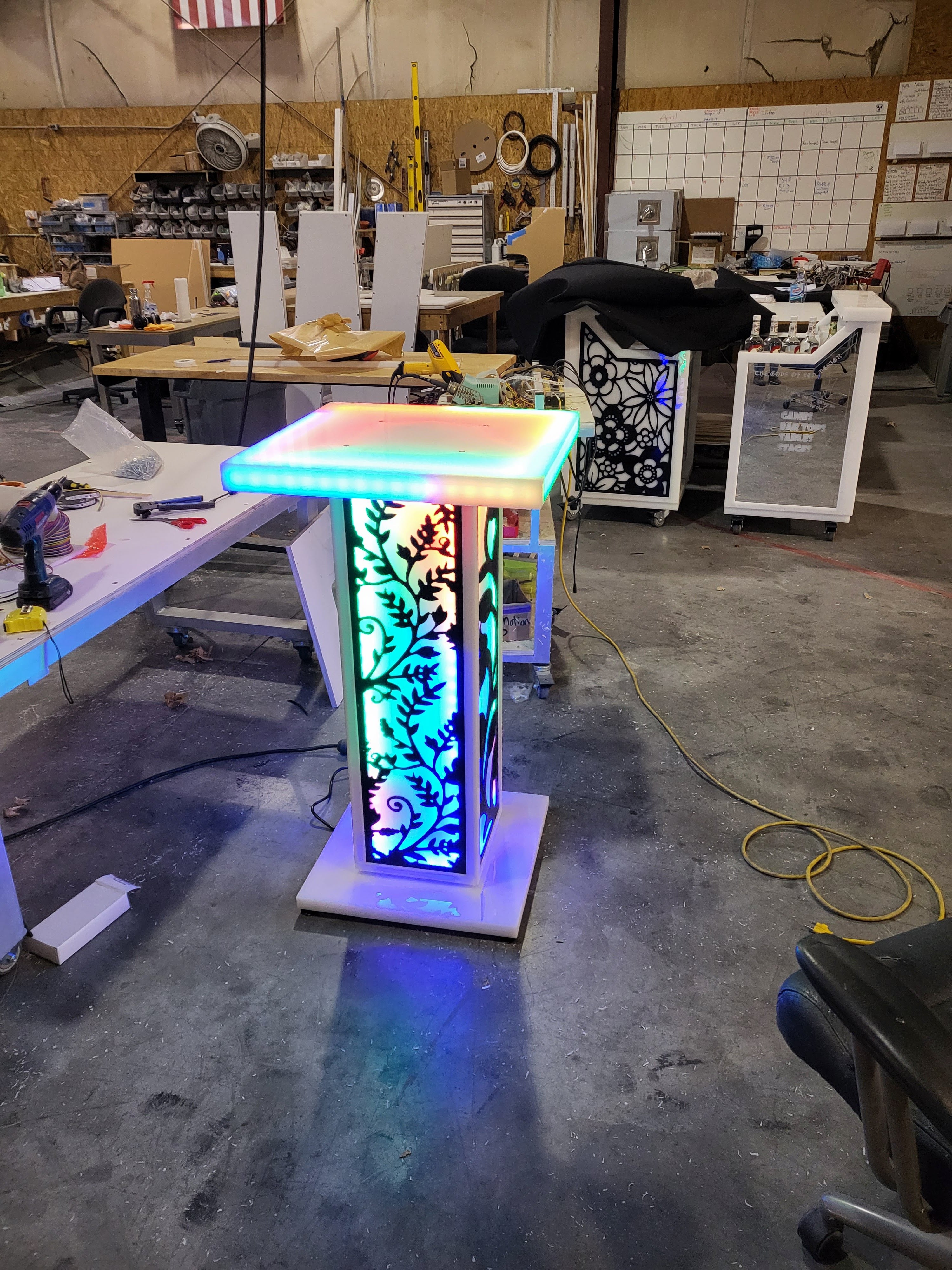 LED Light-Up Highboy & Lounge Tables | superGLOW Series