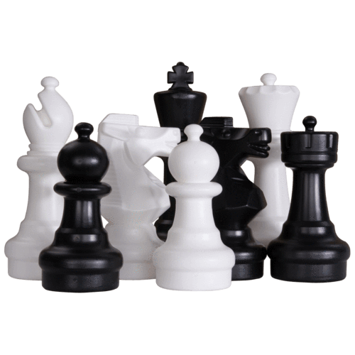 Jumbo XL Large Chess Pieces Set Pawn Knight Bishop Rook King Queen Yard Game Fun