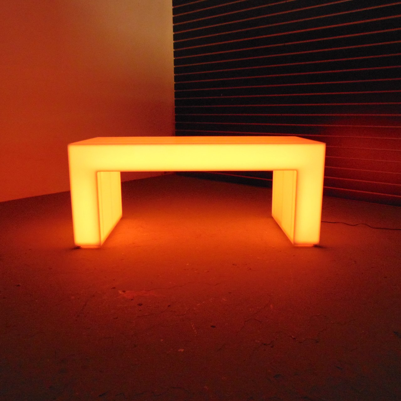 Desk Glow Solid Acrylic Kids Teens Gaming LED Orange