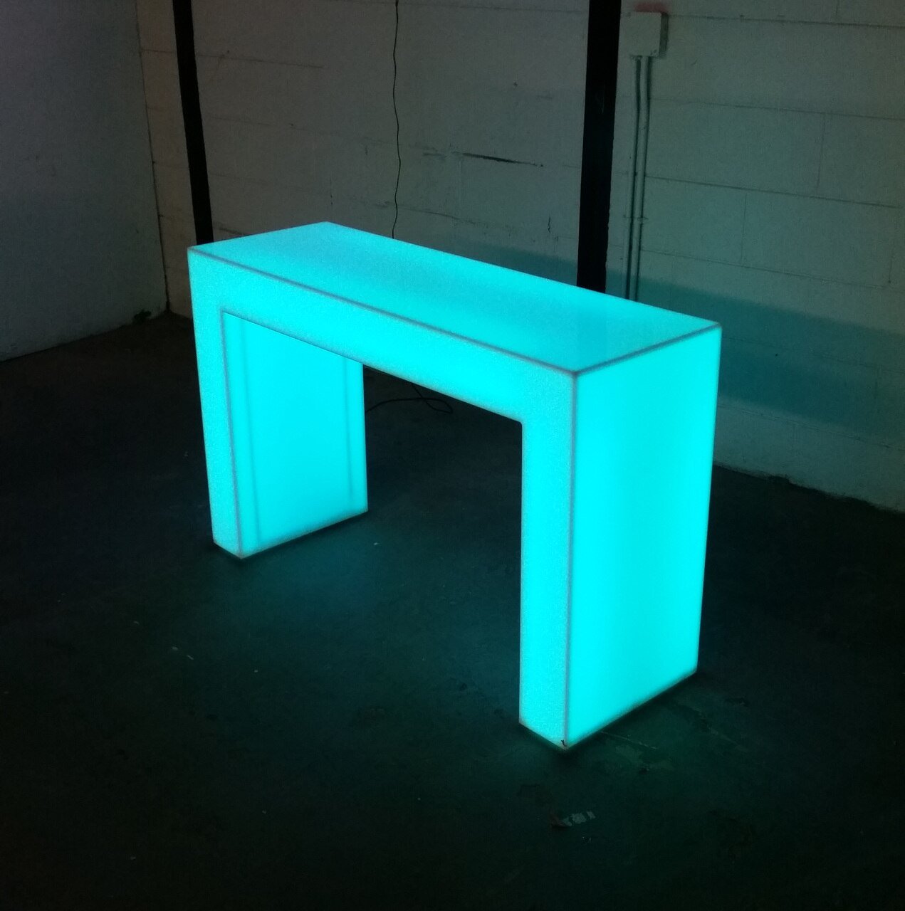 Desk Glow Solid Acrylic Kids Teens Gaming LED Blue