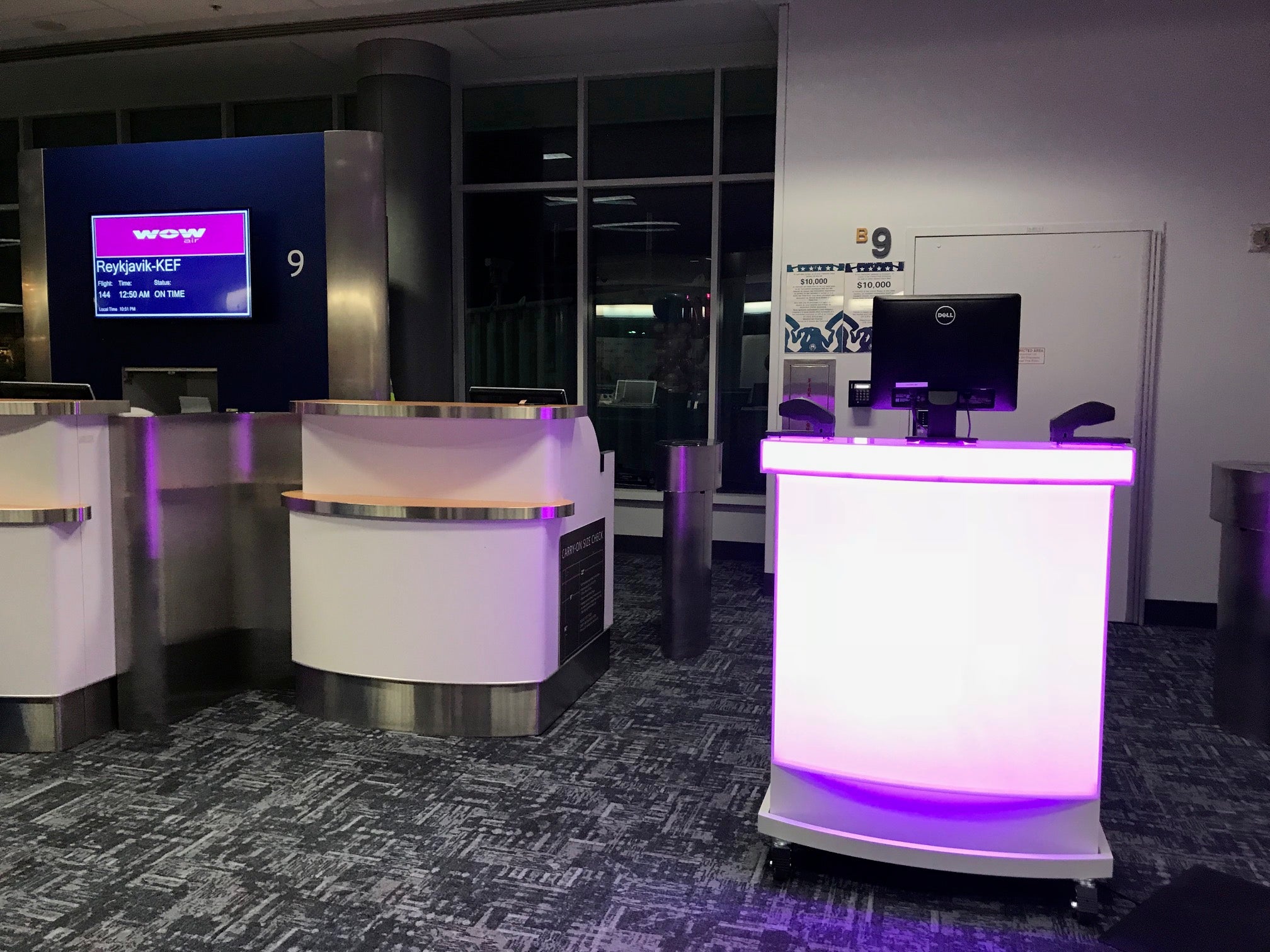 Airport Desk LED Kiosk