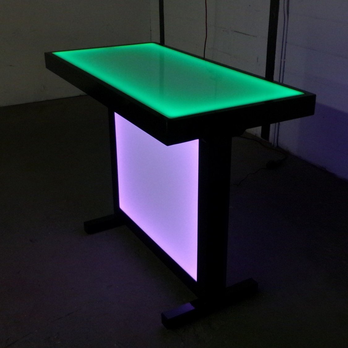 LED Counter Height Counter-Height Table Glow Light Cool Living Room Furniture Bar-Height Bar Height Home Furniture Party Green Pink