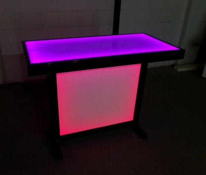 LED Counter Height Counter-Height Table Glow Light Cool Living Room Furniture Bar-Height Bar Height Home Furniture Party Purple Pink