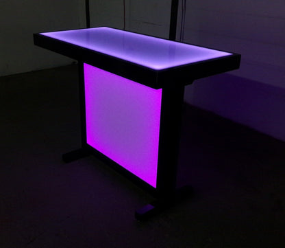 LED Counter Height Counter-Height Table Glow Light Cool Living Room Furniture Bar-Height Bar Height Home Furniture Party Pink Purple