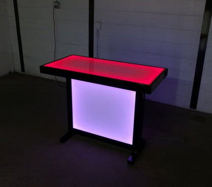 LED Counter Height Counter-Height Table Glow Light Cool Living Room Furniture Bar-Height Bar Height Home Furniture Party Red Pink