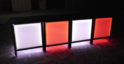 LED RGB Glow Light Up Stage Table Section Modular Performer Performance Fun Night Club Nightlife Party Red White