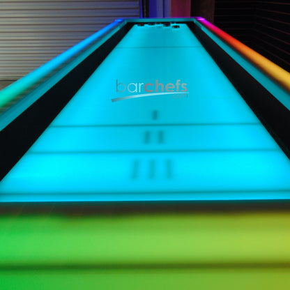 LED Glow Shuffle Board Table Bar Game Multi Color Blue Pink Red Orange Green