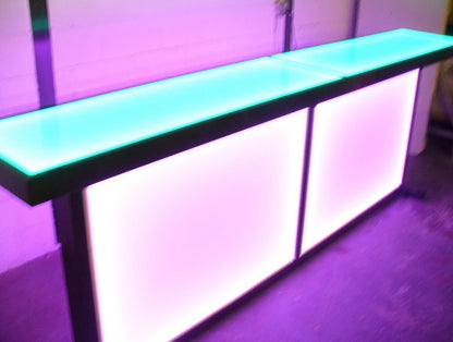 LED Large Counter Height Counter-Height Table Glow Light Cool Living Room Furniture Bar-Height Bar Height Home Furniture Party Green Pink