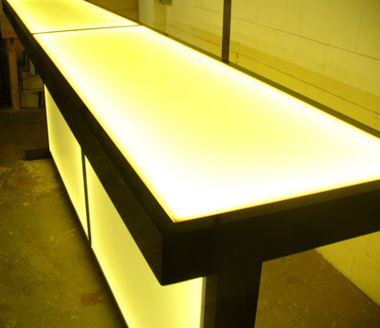 LED Large Counter Height Counter-Height Table Glow Light Cool Living Room Furniture Bar-Height Bar Height Home Furniture Party Yellow