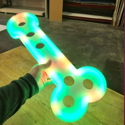 LED RGB Light Up Glow Shot Shots Shooter Drink Drinking Drunk Liquor Alcohol Serve Serving Party Fun Novelty Penis Genitals Cock Bachelorette Party Tray Green Yellow