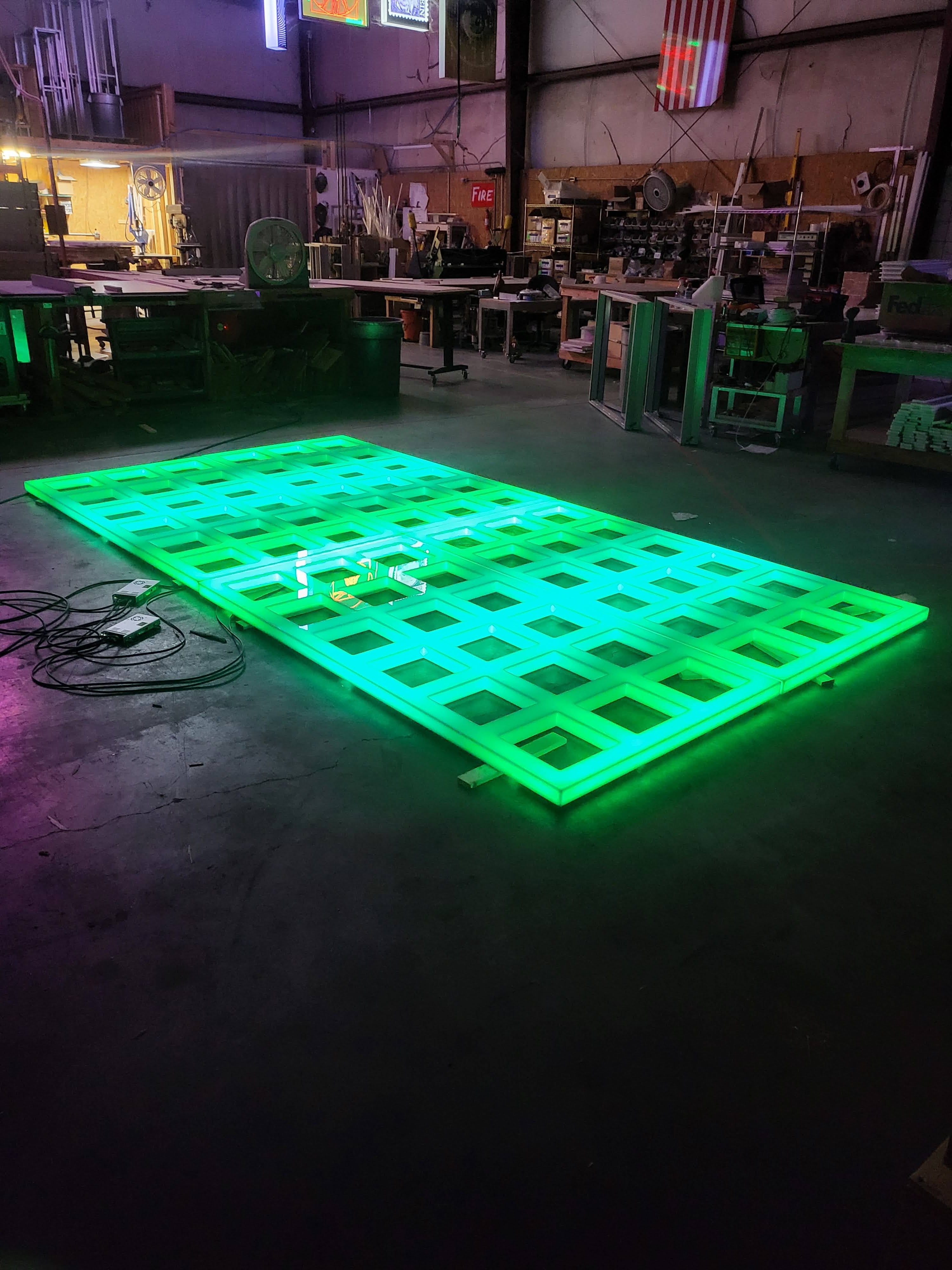 Full Glow THICK Grids | Light-Up LED Art for ceilings