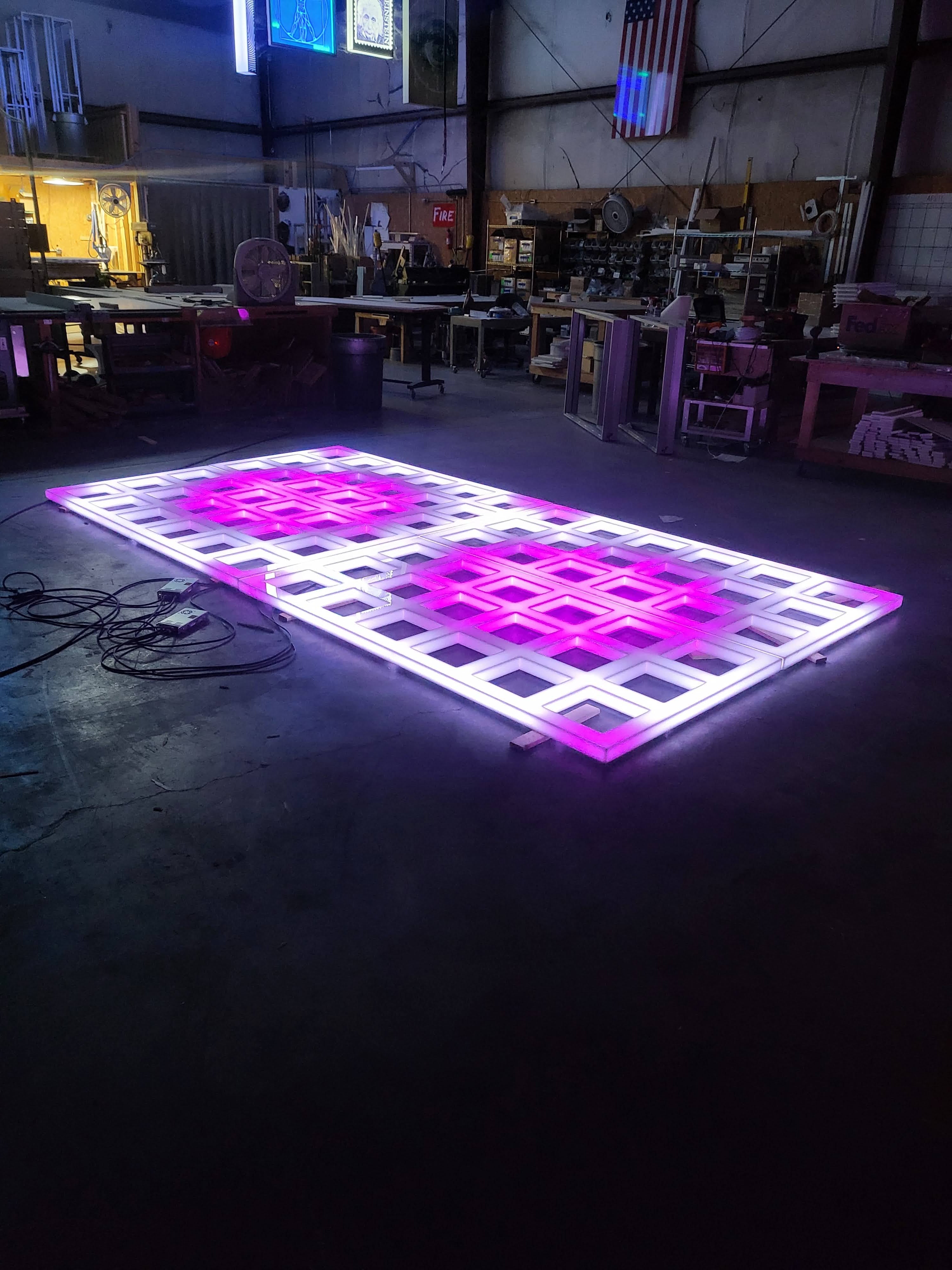 Full Glow THICK Grids | Light-Up LED Art for ceilings