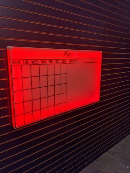 Dry Erase LED Calendar Board