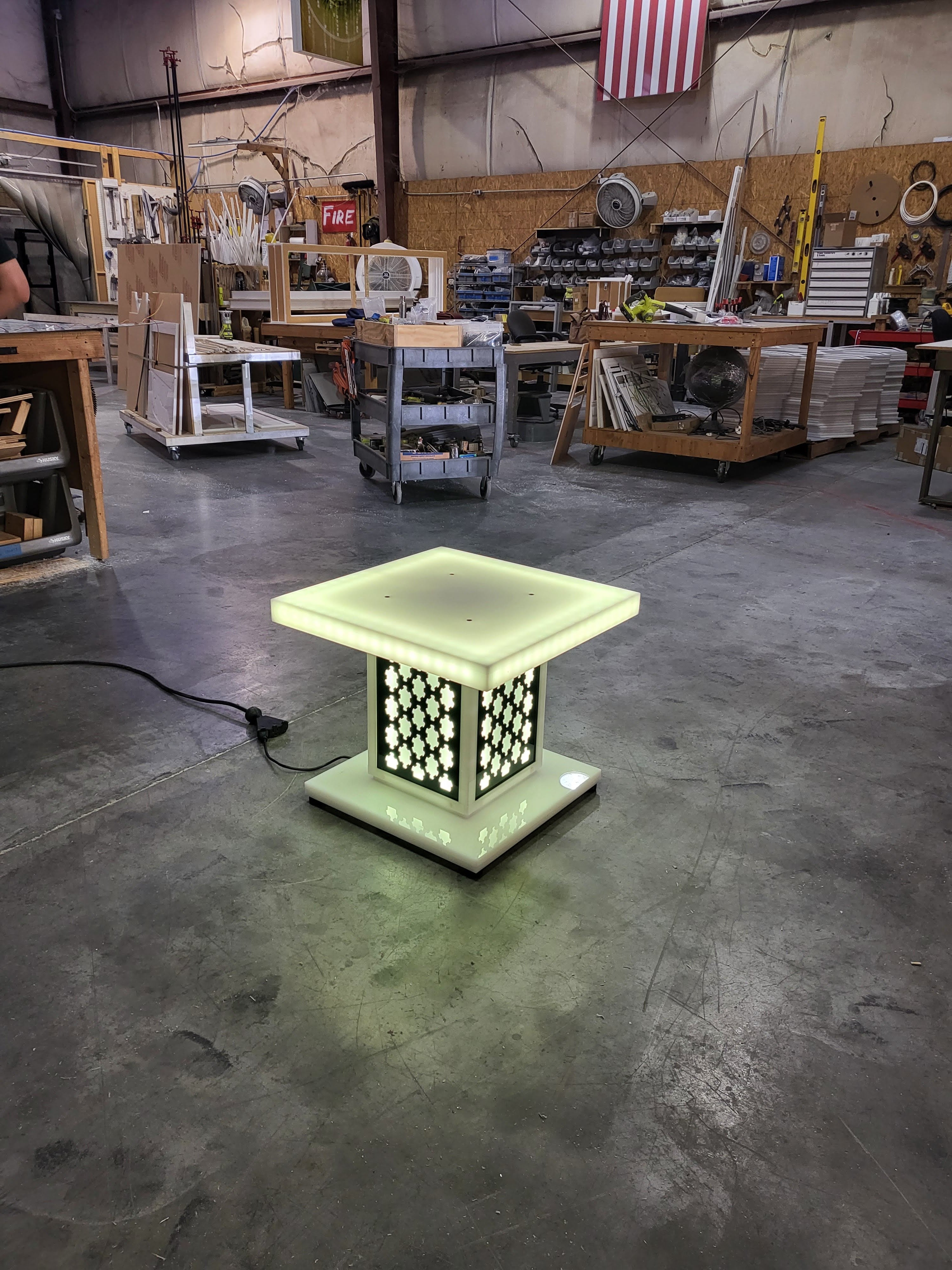 LED Light-Up Highboy & Lounge Tables | superGLOW Series