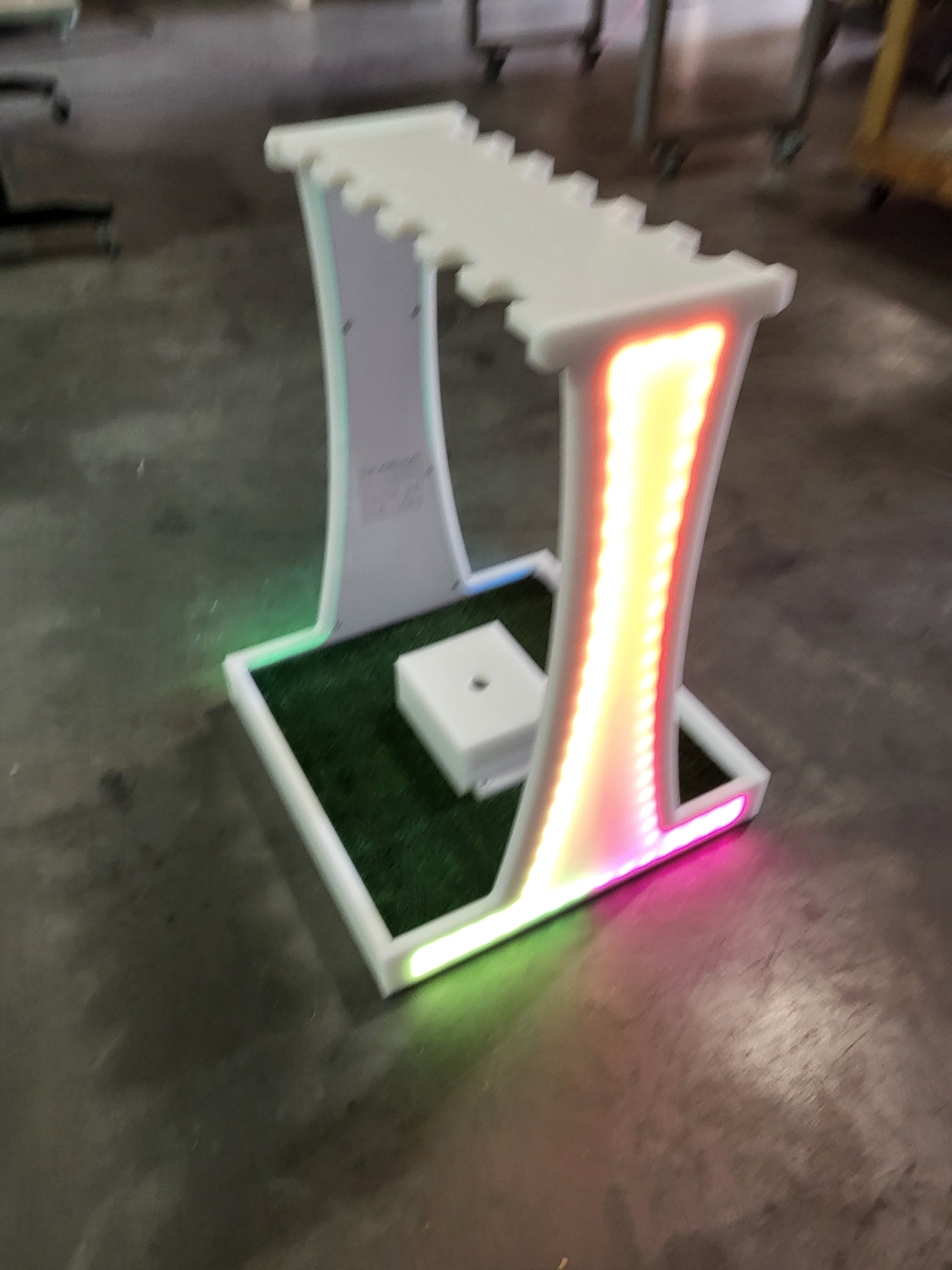 Light-Up Putter Stand | LED Putting Stick Holder